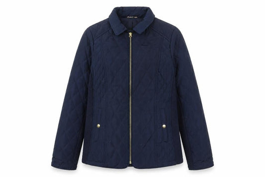 Womens UK Size 12 Avenue Blue Quilted Coat