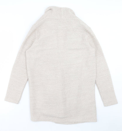 Womens UK Size 8 River Island Beige Cardigan Jumper