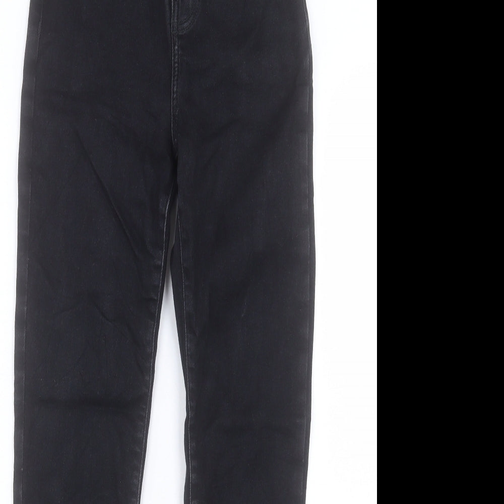 NEXT Womens Black Cotton Skinny Jeans Size 26 in L30 in Regular Button