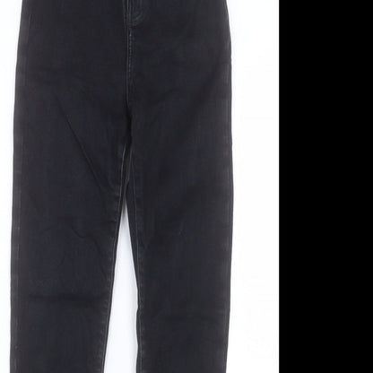 NEXT Womens Black Cotton Skinny Jeans Size 26 in L30 in Regular Button