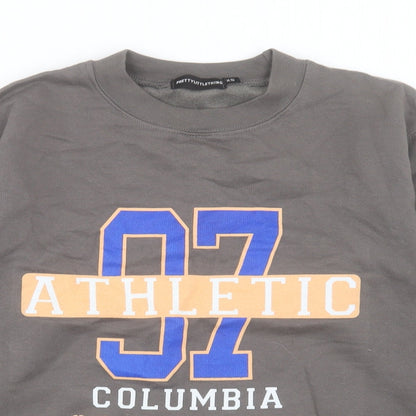 PRETTYLITTLETHING Womens Grey Cotton Pullover Sweatshirt Size XS Pullover - Columbia University