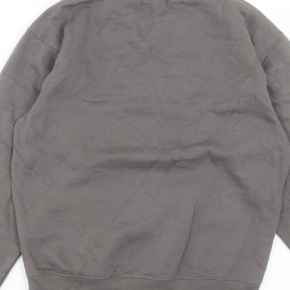 PRETTYLITTLETHING Womens Grey Cotton Pullover Sweatshirt Size XS Pullover - Columbia University