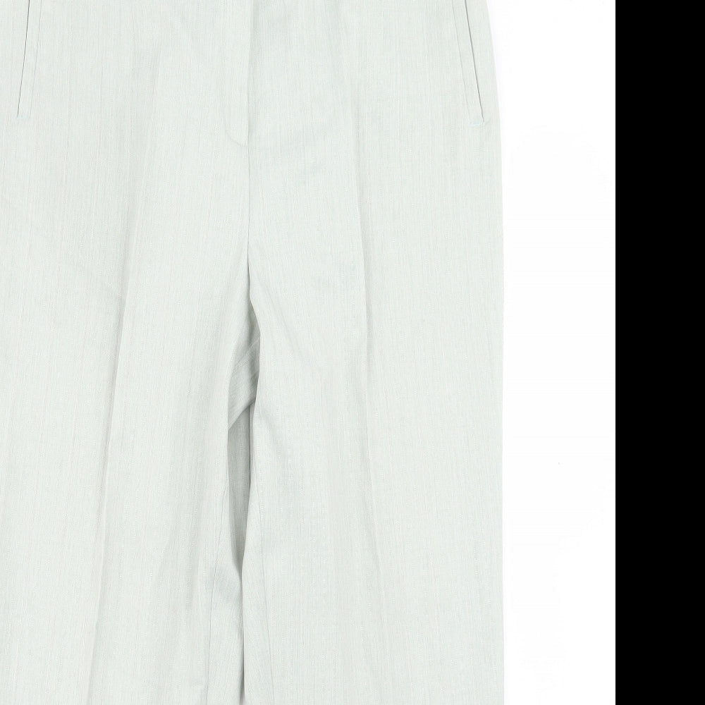 Womens UK Size 12 BHS Regular Fit  Green Trousers