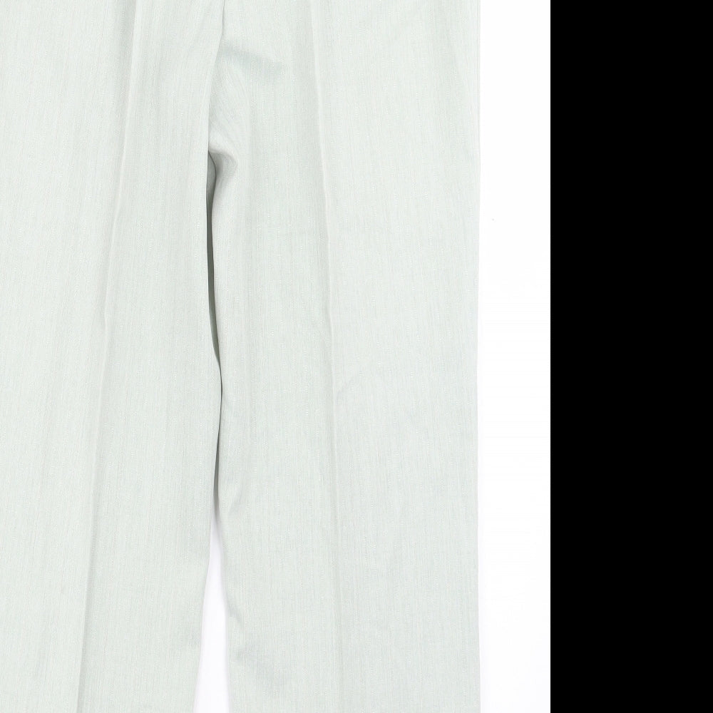 Womens UK Size 12 BHS Regular Fit  Green Trousers