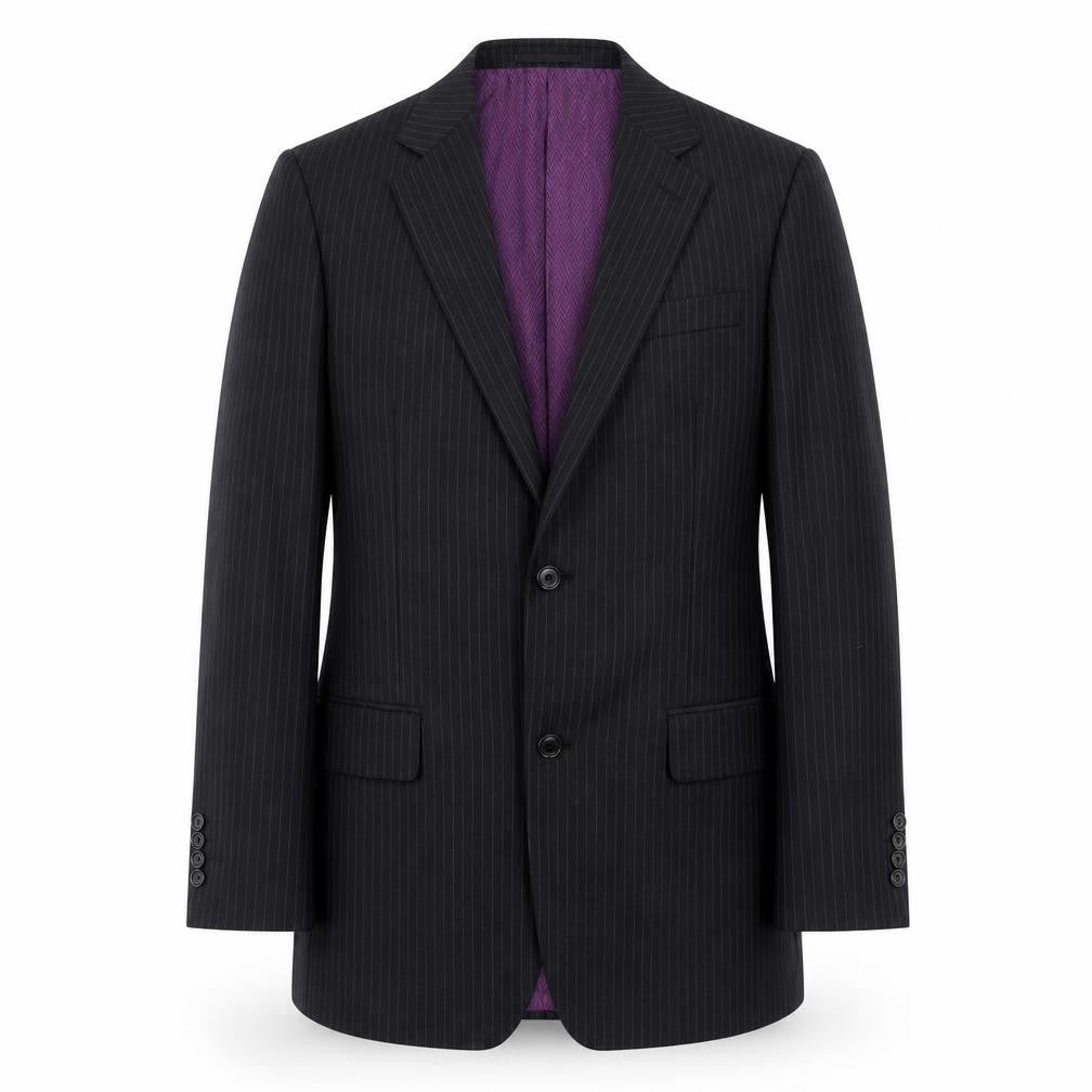Mens UK Size 36 Racing Green Regular Black Suit Jacket