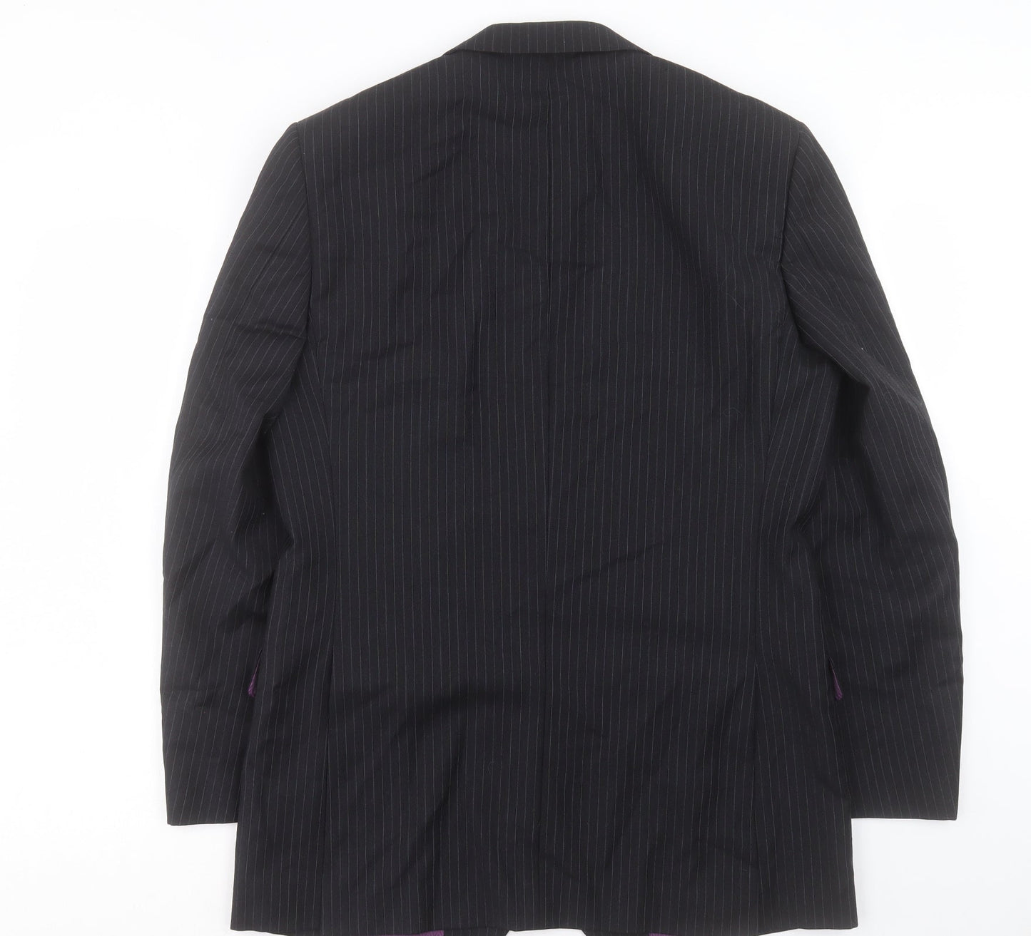 Mens UK Size 36 Racing Green Regular Black Suit Jacket