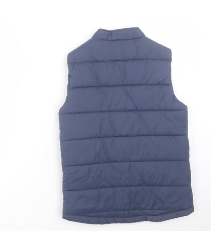 avec Boys Blue Gilet Jacket Size L Zip - The Bantams