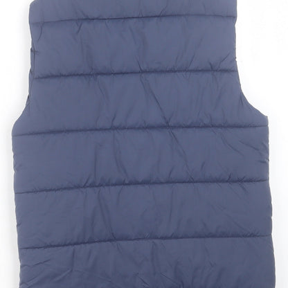 avec Boys Blue Gilet Jacket Size L Zip - The Bantams