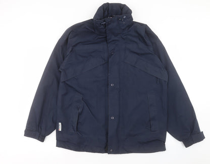 Mens UK Size S Result Blue Windbreaker Coat