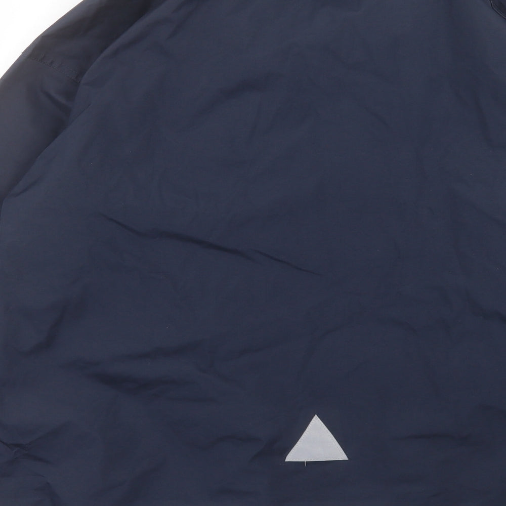 Mens UK Size S Result Blue Windbreaker Coat