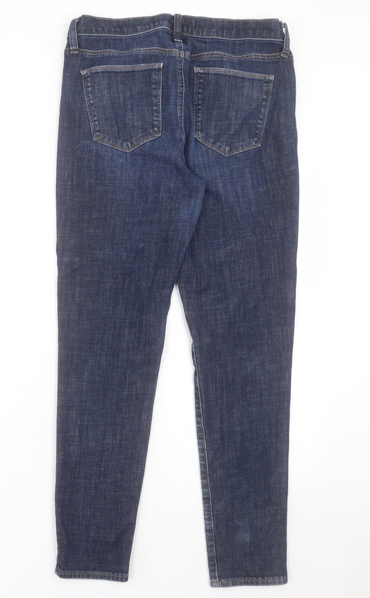 Gap Womens Blue Cotton Skinny Jeans Size 30 in L28 in Regular Button