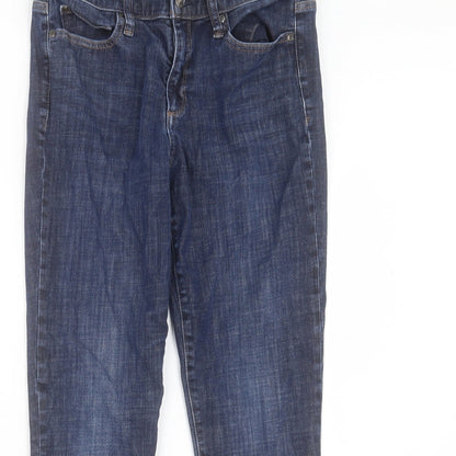 Gap Womens Blue Cotton Skinny Jeans Size 30 in L28 in Regular Button