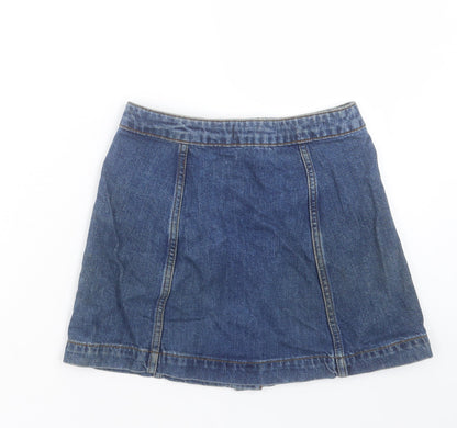 Womens UK Size 6 Topshop A-Line Denim Skirt