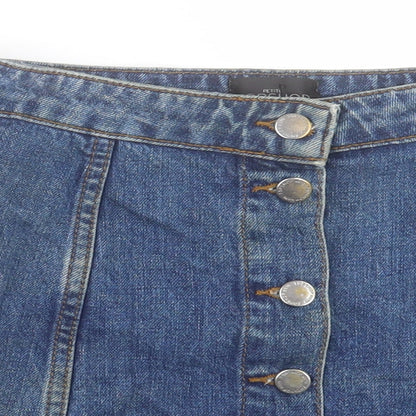 Womens UK Size 6 Topshop A-Line Denim Skirt