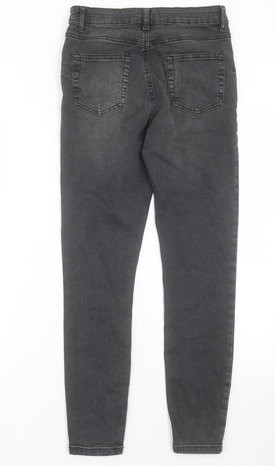 Denim & Co. Womens Black Cotton Skinny Jeans Size 10 L27 in Regular Button