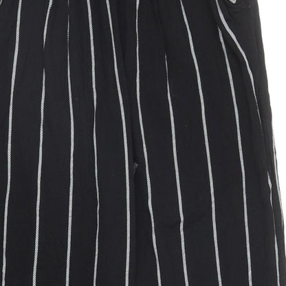 Womens UK Size 6 PRETTYLITTLETHING Regular Fit Harem Black Trousers