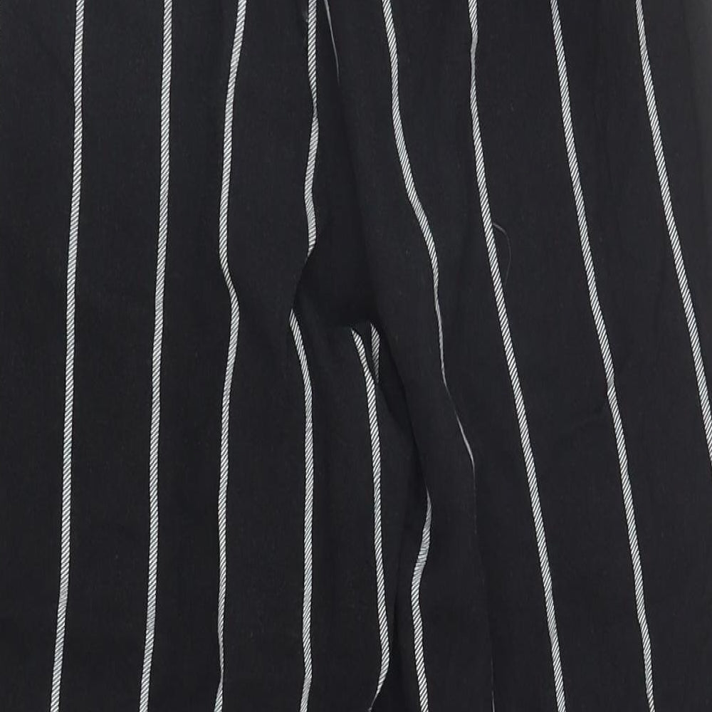 Womens UK Size 6 PRETTYLITTLETHING Regular Fit Harem Black Trousers