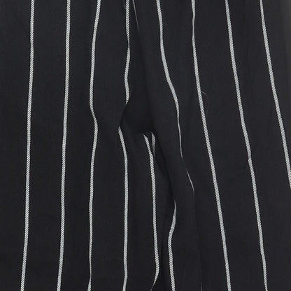 Womens UK Size 6 PRETTYLITTLETHING Regular Fit Harem Black Trousers