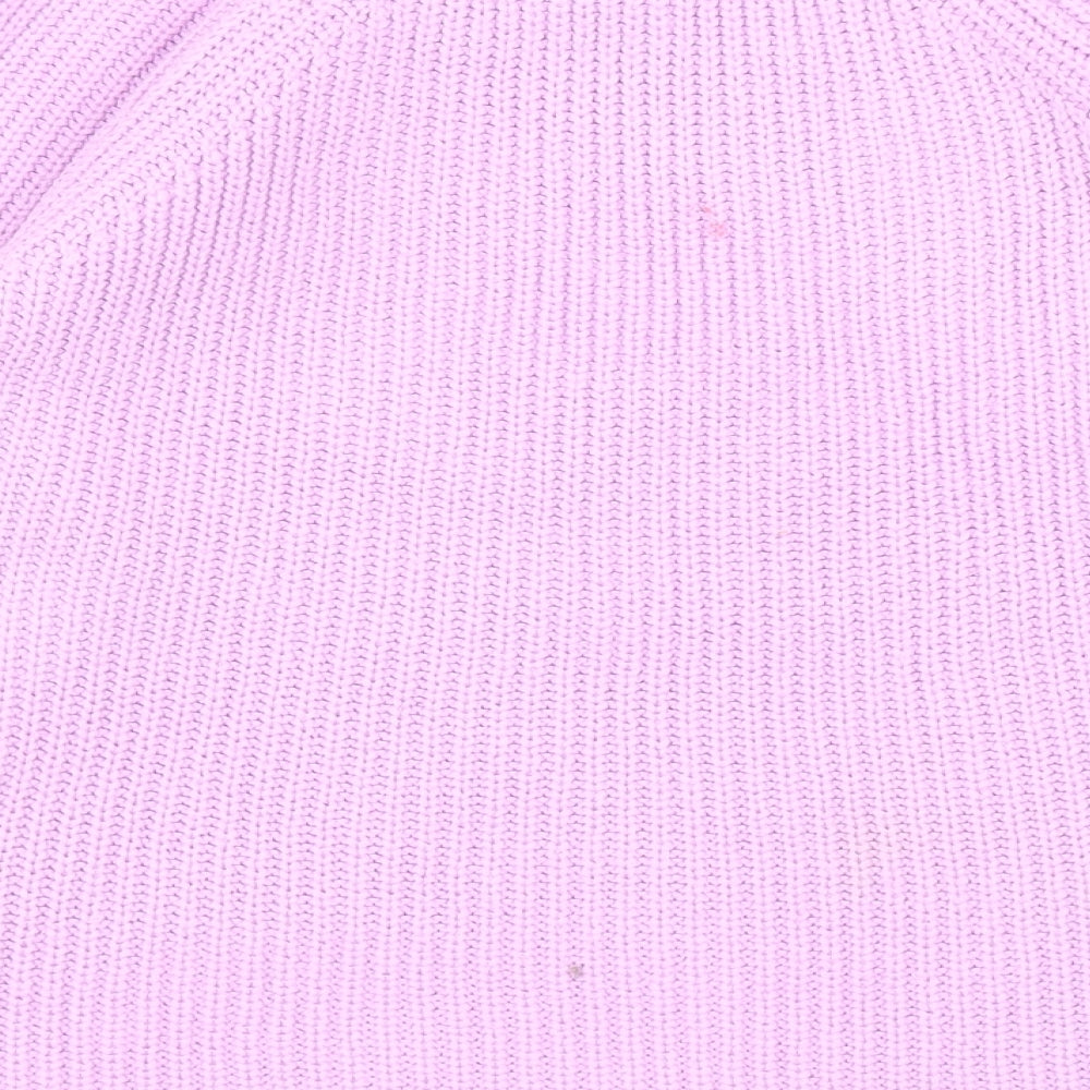 LC Waikiki Girls Purple Round Neck Acrylic Pullover Jumper Size 10-11 Years Pullover - Fluffy Front