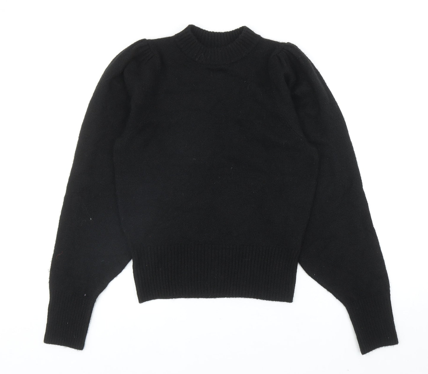 Womens UK Size XS Preworn Black Pullover Jumper