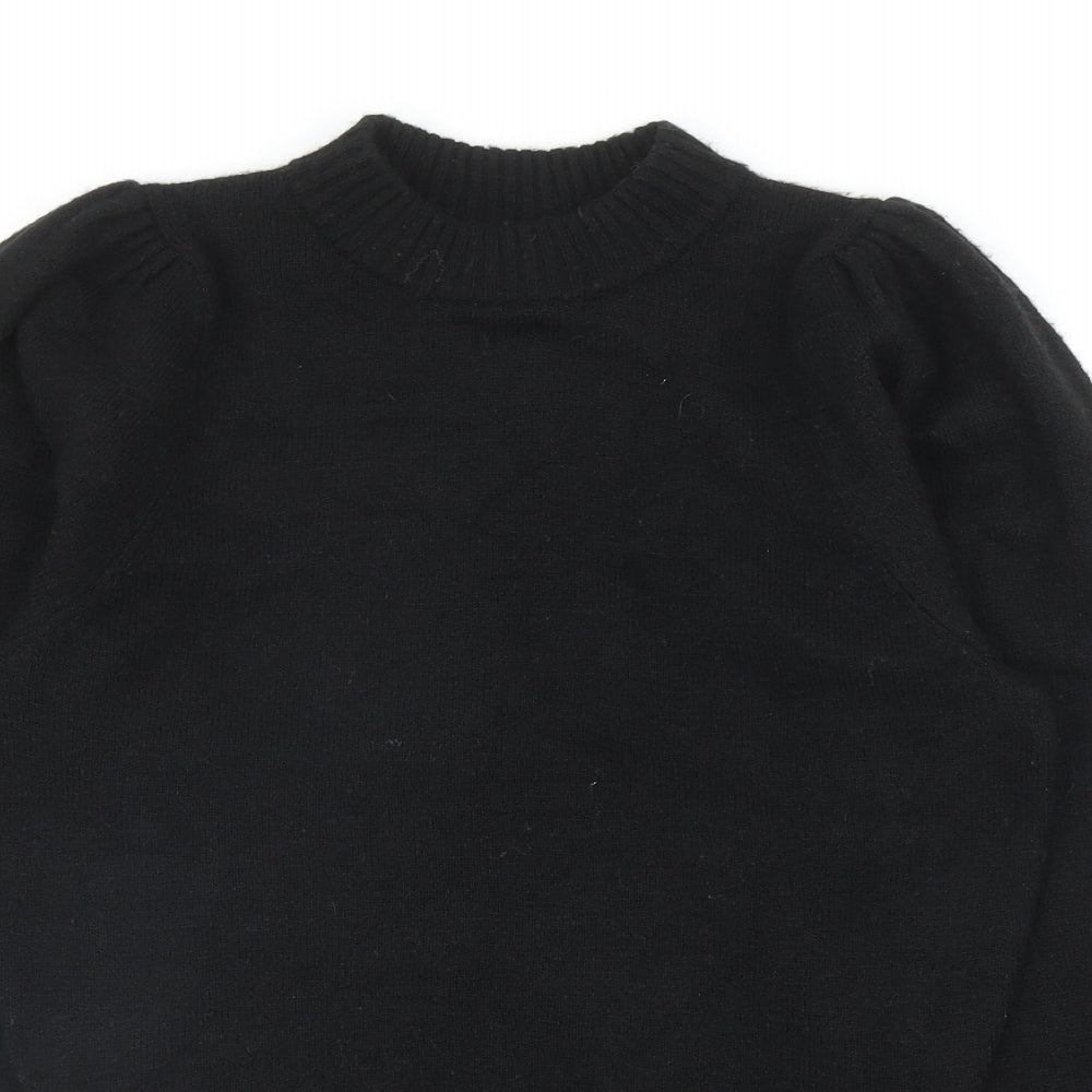 Womens UK Size XS Preworn Black Pullover Jumper