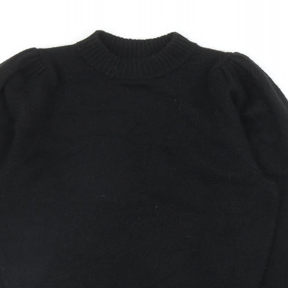 Womens UK Size XS Preworn Black Pullover Jumper