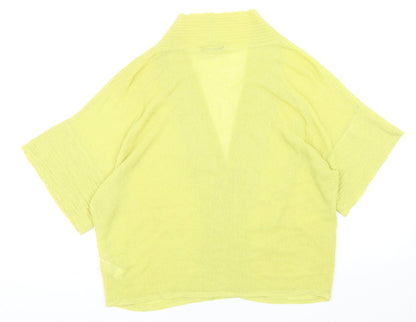 Autograph Womens Green V-Neck Viscose Cardigan Jumper Size 20