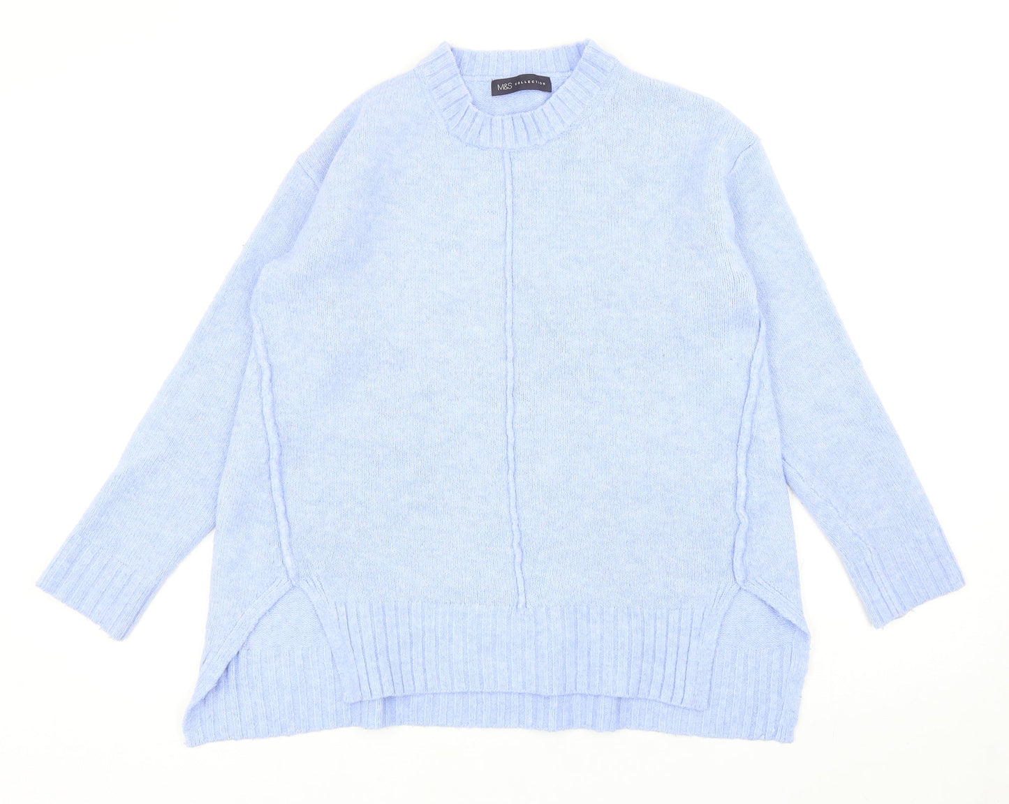 Womens UK Size S Marks and Spencer Blue Pullover Jumper