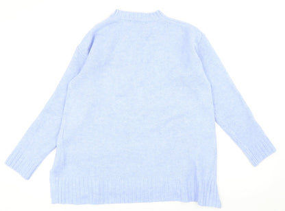 Womens UK Size S Marks and Spencer Blue Pullover Jumper