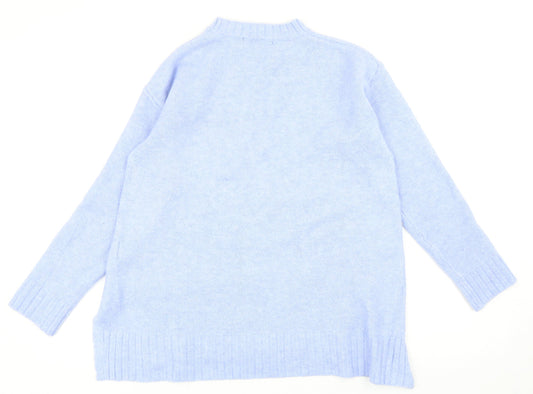 Womens UK Size S Marks and Spencer Blue Pullover Jumper