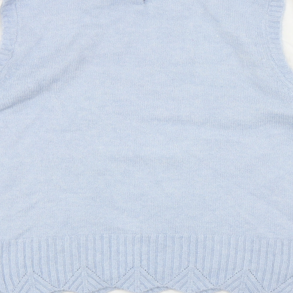 Womens UK Size 14 Papaya Blue Pullover Jumper