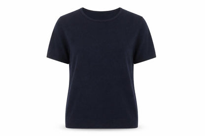 BHS Womens Blue Round Neck Acrylic Pullover Jumper Size 12