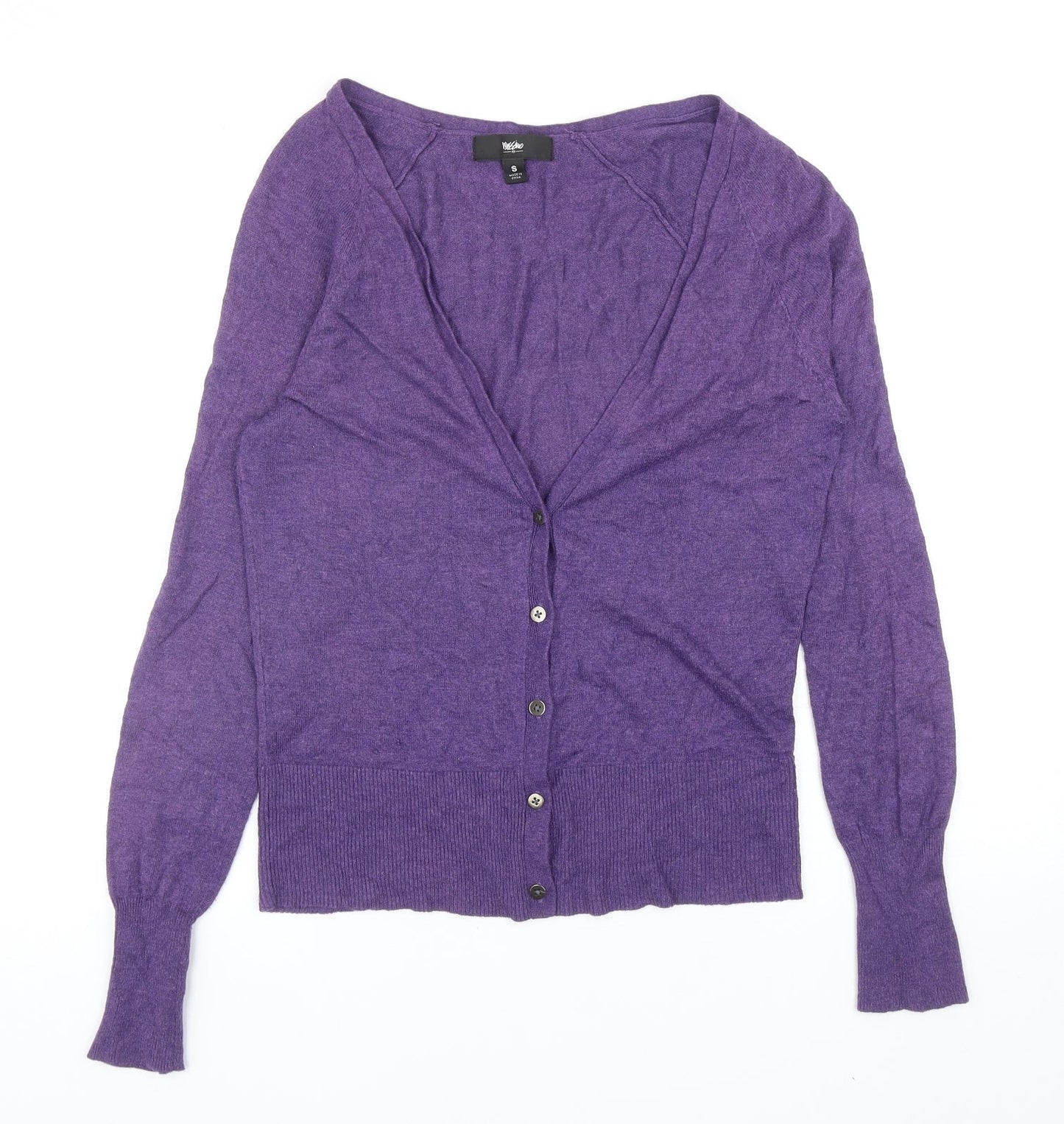 Womens UK Size S Mossimo Purple Cardigan Jumper