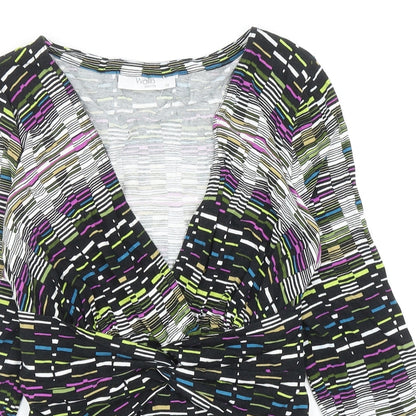 Womens UK Size 12 Wallis Multicoloured Basic Blouse