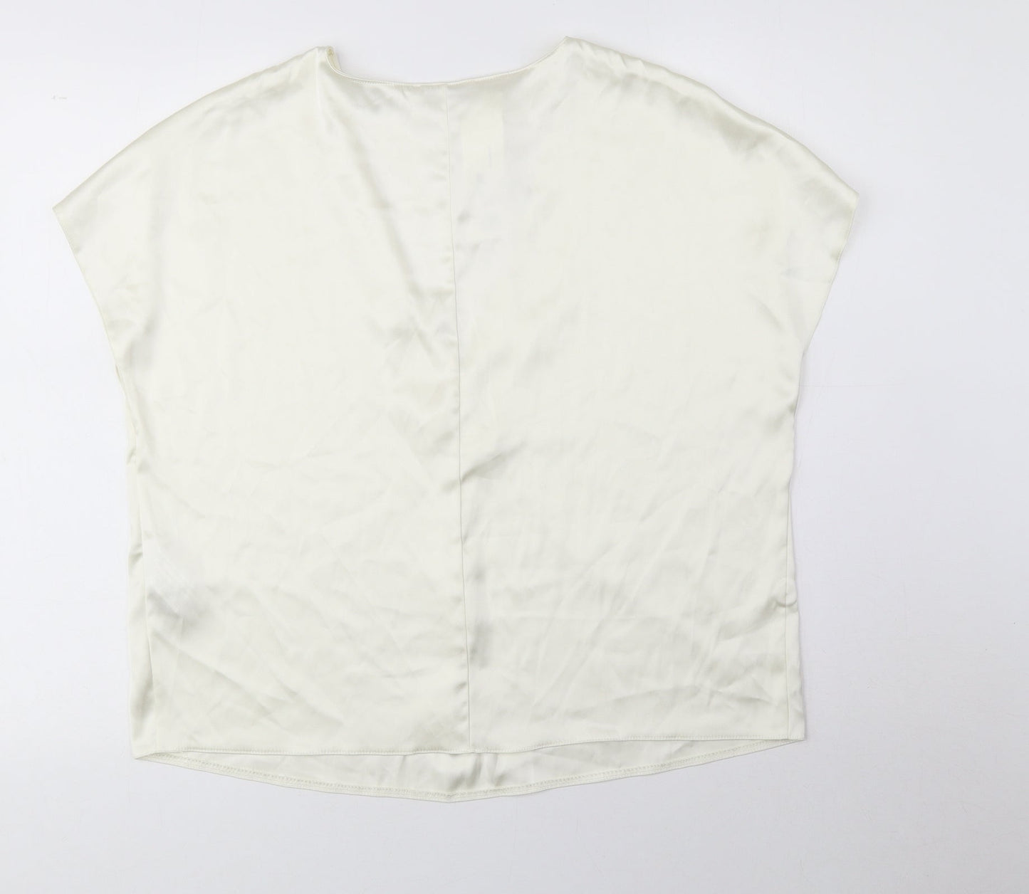 Womens UK Size S Zara White Basic Blouse