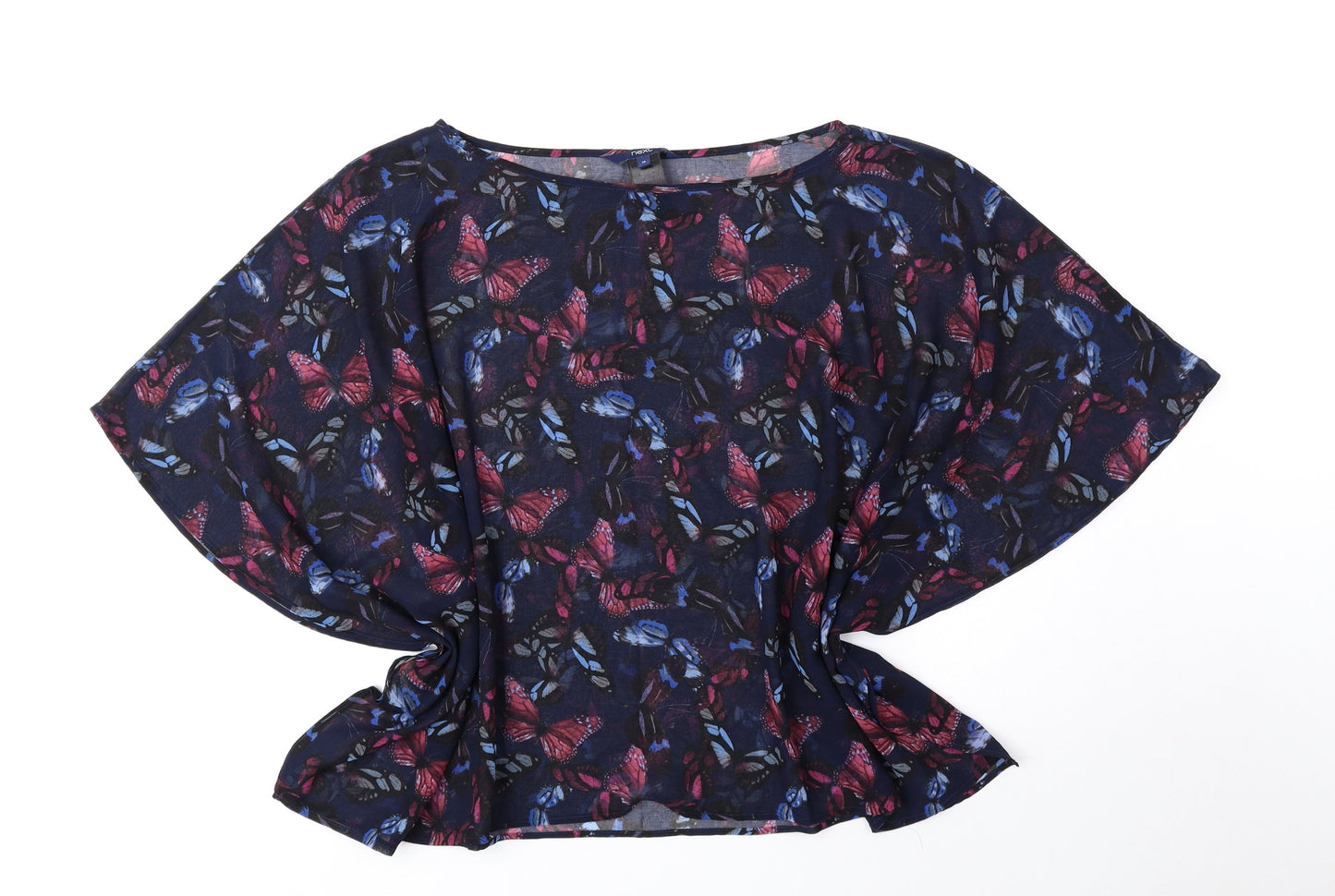 Womens UK Size 10 NEXT Blue Basic Blouse