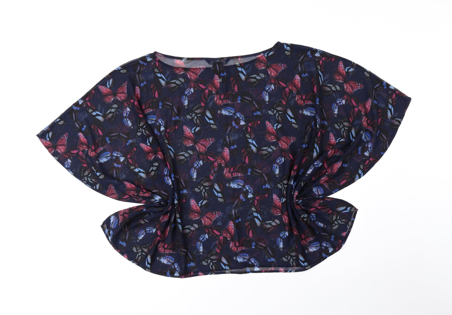 Womens UK Size 10 NEXT Blue Basic Blouse