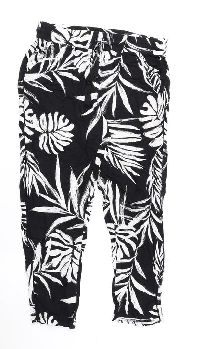 Womens UK Size 6 Debenhams Regular Fit  Black Trousers