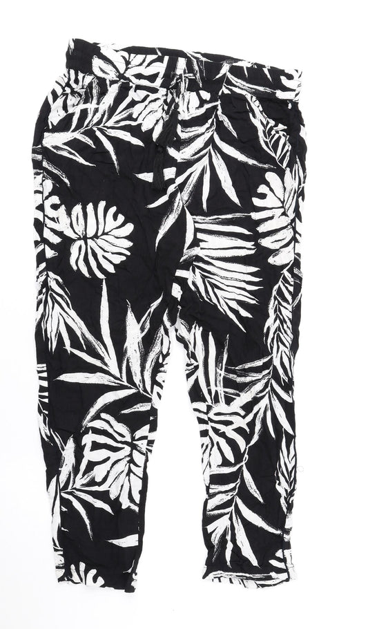 Womens UK Size 6 Debenhams Regular Fit  Black Trousers