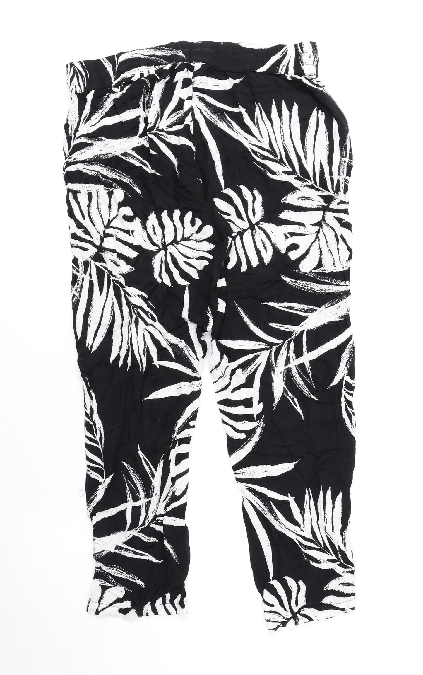 Womens UK Size 6 Debenhams Regular Fit  Black Trousers