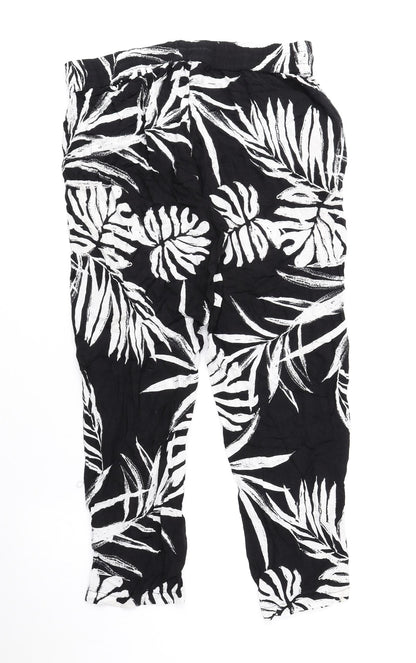 Womens UK Size 6 Debenhams Regular Fit  Black Trousers