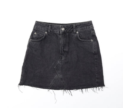 Womens UK Size 8 Topshop Mini Denim Skirt