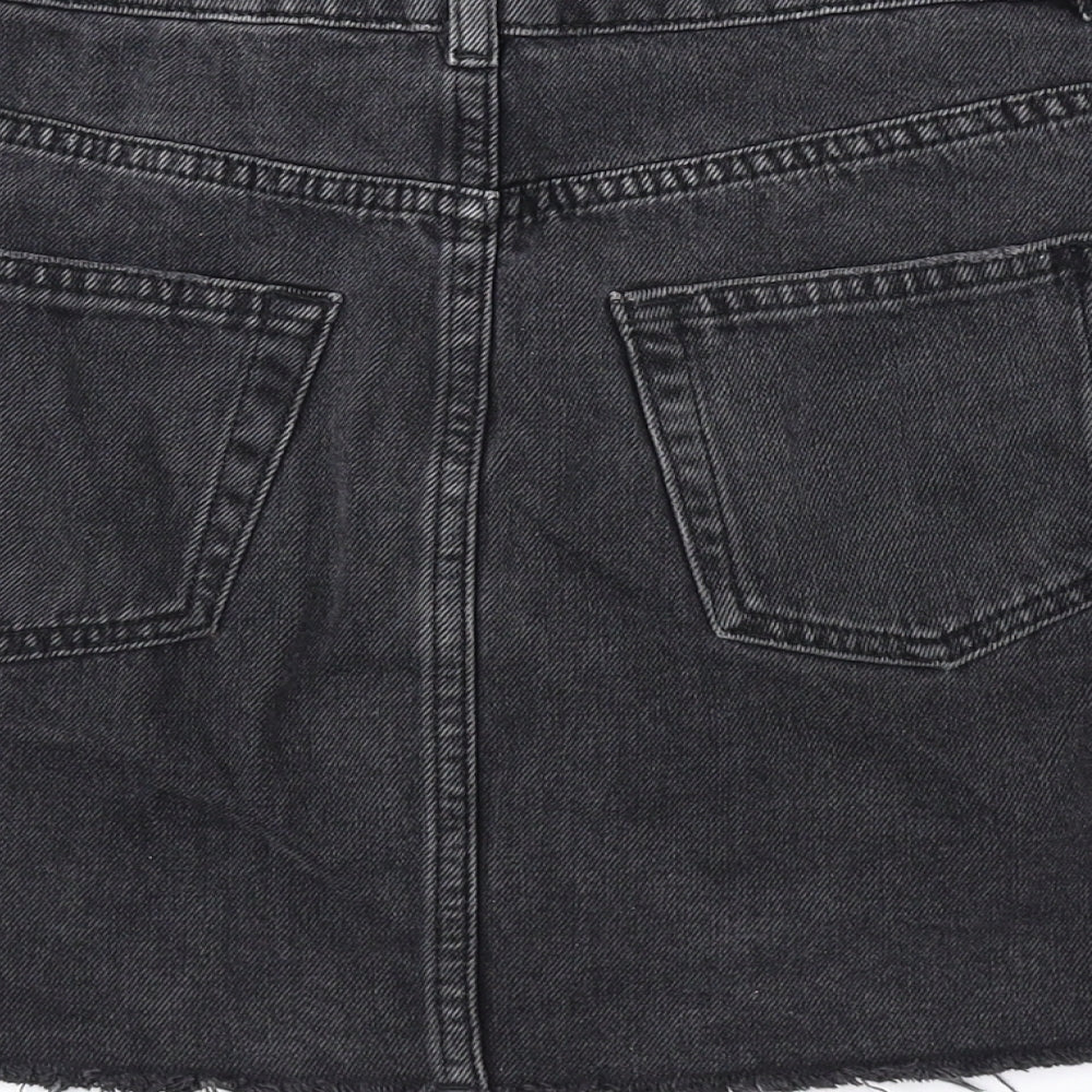 Womens UK Size 8 Topshop Mini Denim Skirt