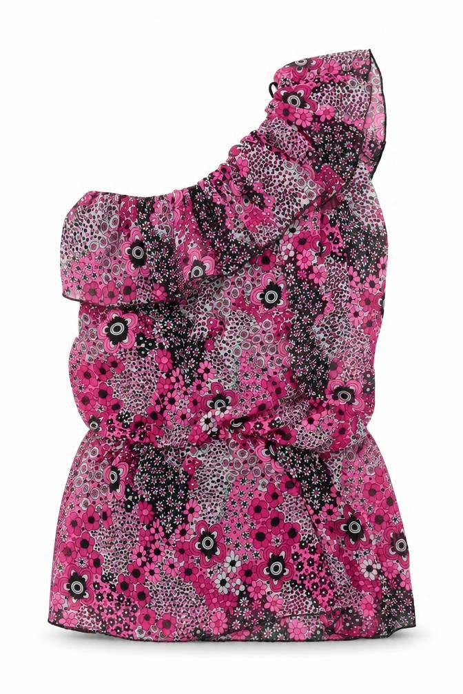Womens UK Size 10 Preworn Multicoloured Basic Blouse