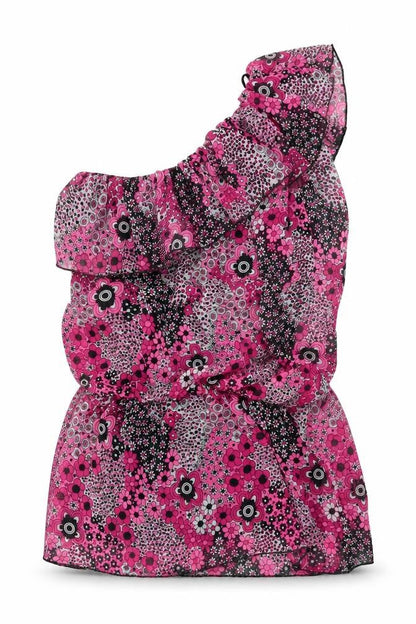 Womens UK Size 10 Preworn Multicoloured Basic Blouse