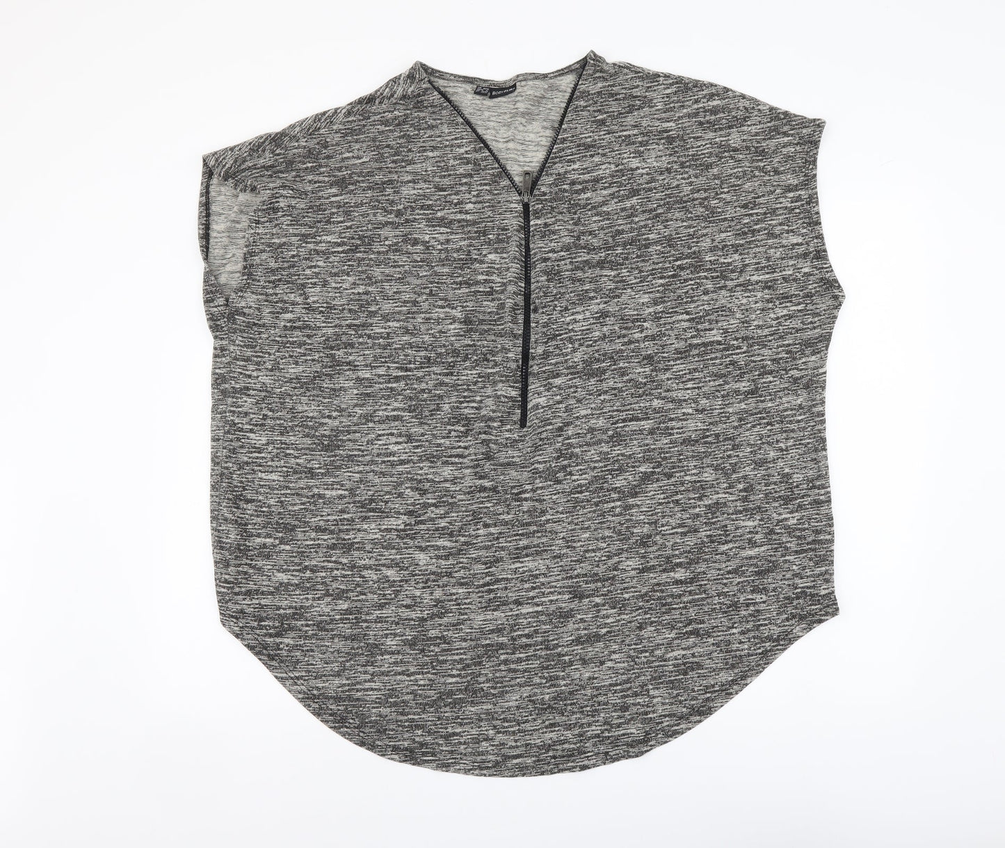 Womens UK Size XL Body Flirt Grey Basic Blouse