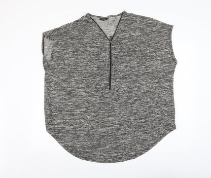 Womens UK Size XL Body Flirt Grey Basic Blouse