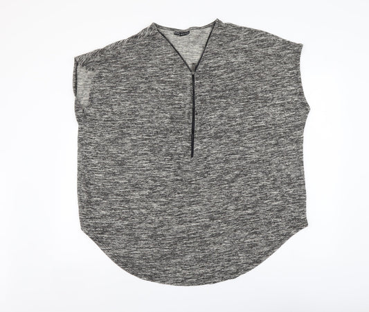 Womens UK Size XL Body Flirt Grey Basic Blouse