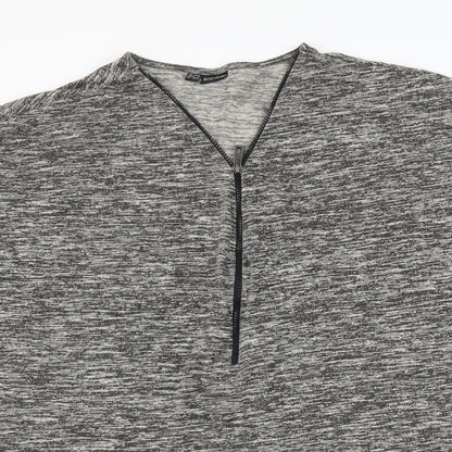 Womens UK Size XL Body Flirt Grey Basic Blouse