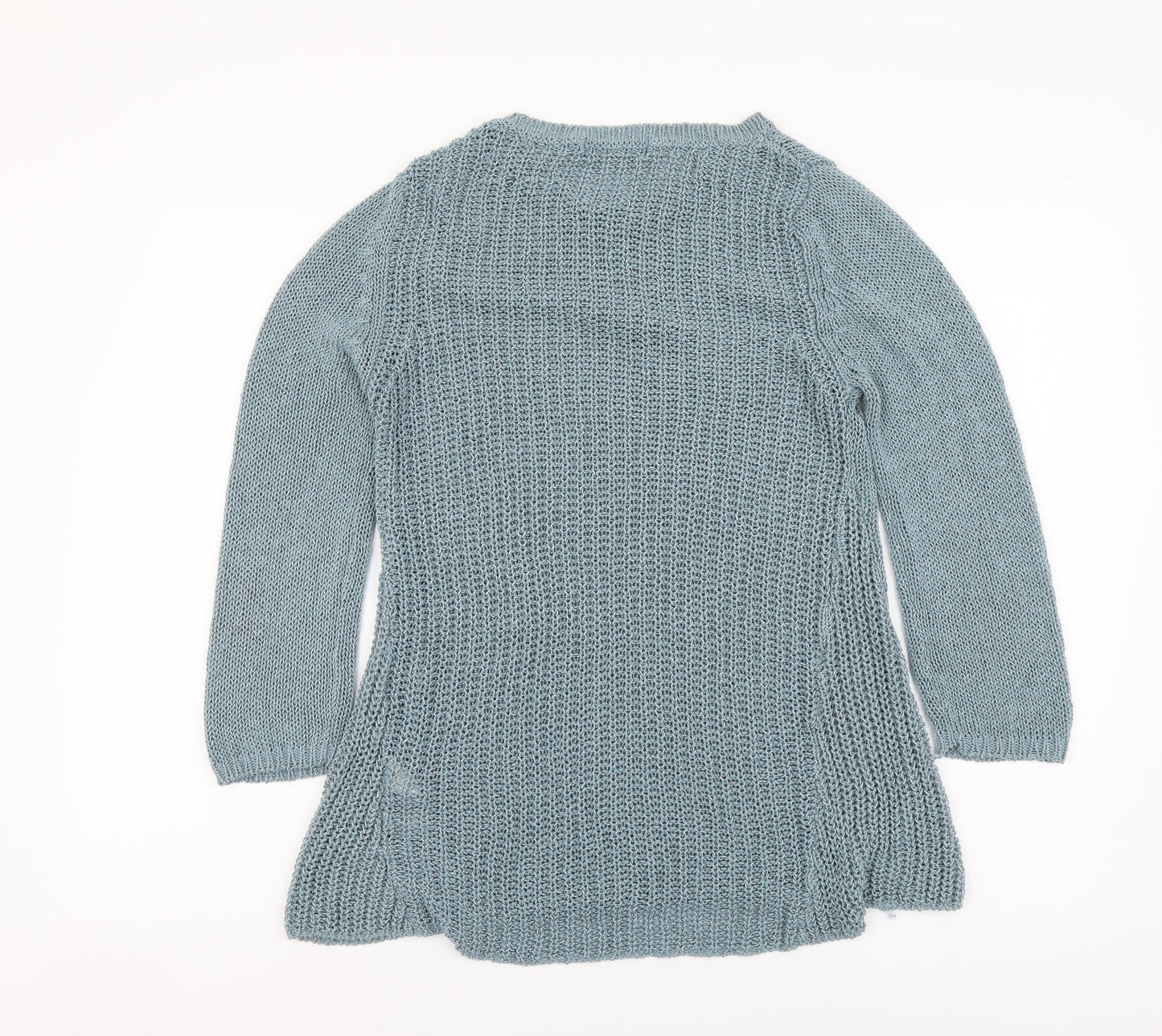 Womens UK Size 12 Marks and Spencer Blue Pullover Jumper